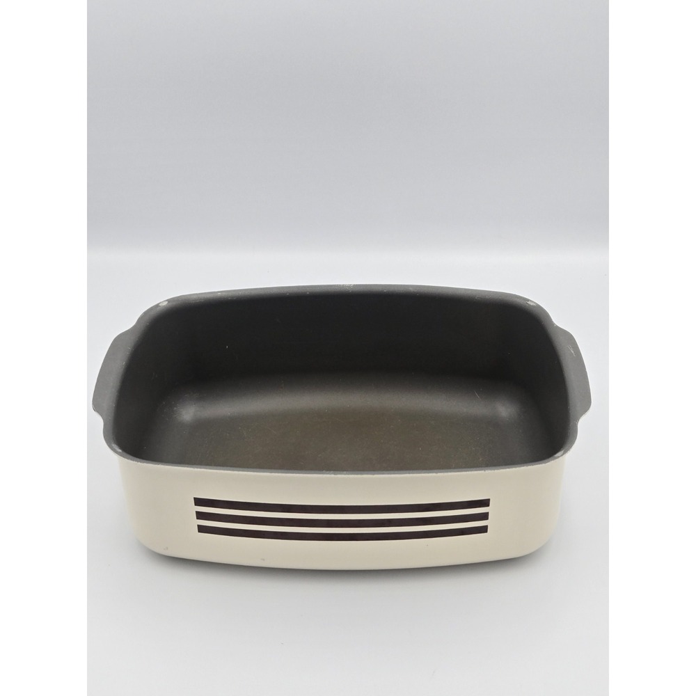 Vintage West Bend White Black Brown skillet pan Non Stick